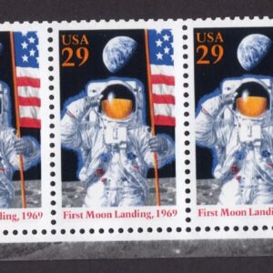 Scott #2841 29¢ FIRST MOON LANDING (Strip) Bottom Block of 4 Stamps - MNH