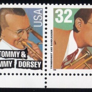 Scott #3099a (3096-99) Big Band Leaders Bottom Strip (Block) of 4 Stamps - MNH