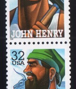 Scott #3086a Folk Heroes Vertical Strip of 4 Stamps - MNH