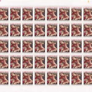 Scott #2427 Christmas Madonna & Child (Carracci) Full Sheet of 50 Stamps - MNH