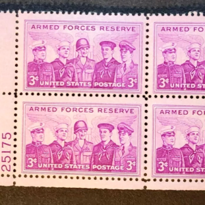 Scott #1067 Armed Forces Reserves (Army) Plate Block of 4 Stamps - MNH
