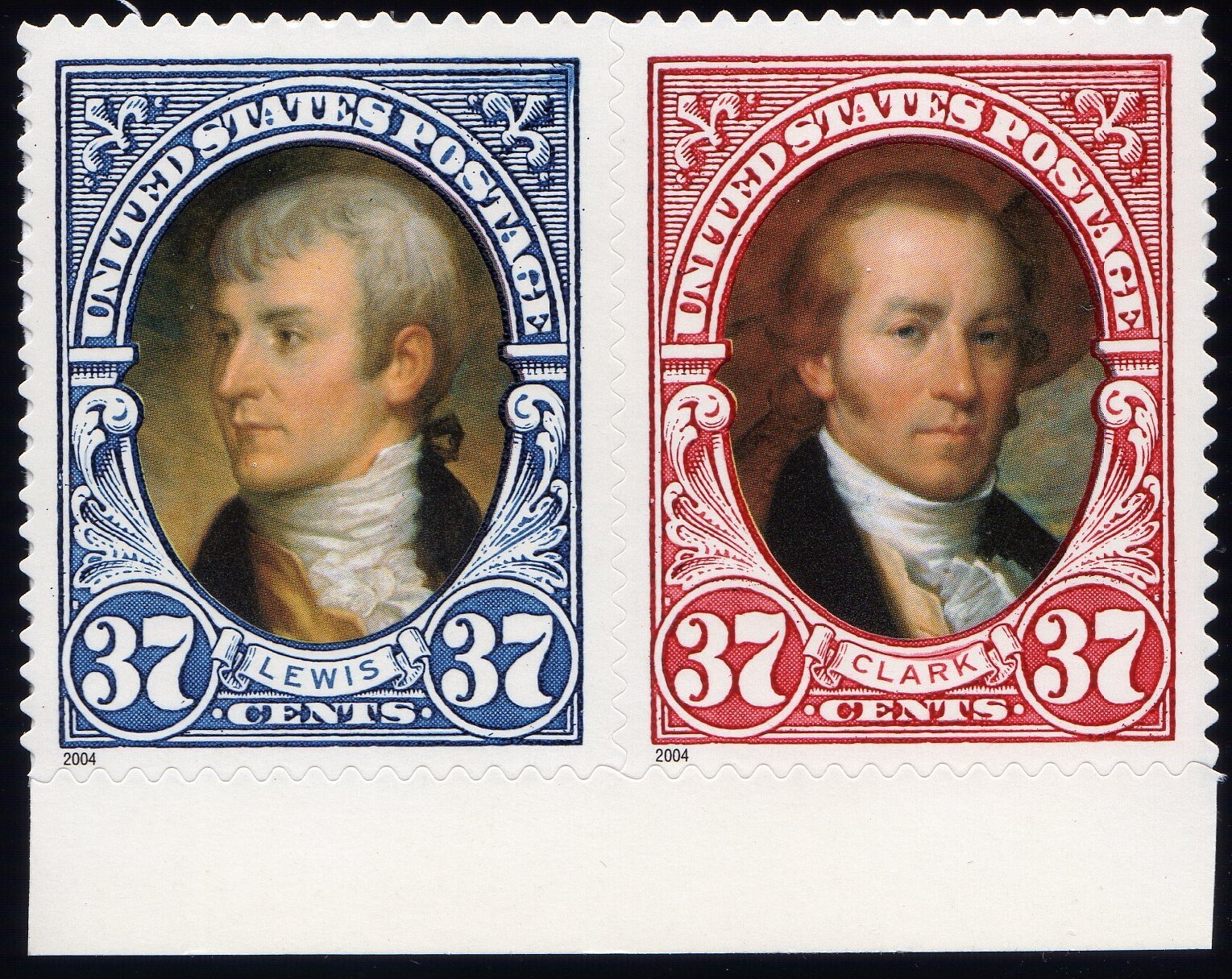 Scott #3856 Lewis & Clark Horizontal Strip (Pair) of Stamps - MNH