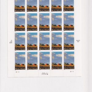 Scott #3206 Wisconsin Sheet of 20 32¢ Stamps - Sealed White