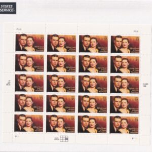 Scott #3287 Alfred Lunt and Lynn Fontanne Full Sheet of 20 - Sealed White