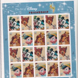 Scott #3868a (3865-68) Disney Friendship Sheet of 20 Stamps Sealed White Reg Bck