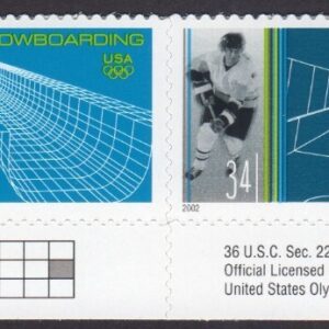 Scott #3555a Winter Sports (Ice Hockey) Bottom Strip (Block) of 4 Stamps - MNH