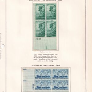 Scott #1068-1069-1070-1071-1073-1074 (6) Plate Block of 4 Stamps - MNH
