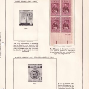 Scott #1097-1098-1099-1112-1115 (5) Plate Block of 4 Stamps - MNH