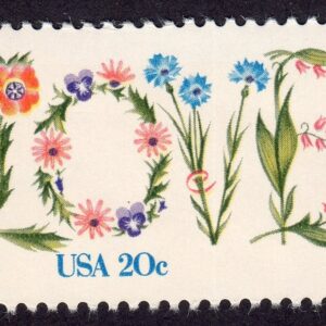 Scott #1951 Love Flowers Single Stamp - MNH