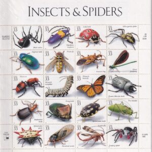 Scott #3351 Insects and Spiders Sheet of 20 Stamps - Sealed White