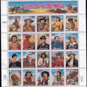 Scott #2869 29¢ Legends of the West Sheet of 20 Stamps - MNH PC#5