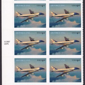 Scott #4144 Air Force One Priority Mail Plate Block of 10 Stamps - MNH
