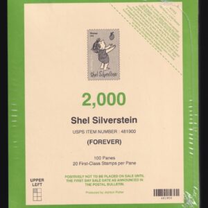 Scott #5683 Shel Silverstein (100) Sheets of 20 Forever Stamps - Sealed