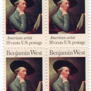 Scott #1553 Benjamin West Block of 4 Stamps - MNH