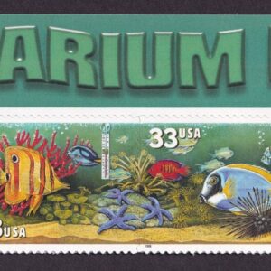 Scott #3320b (3317-20) Aquarium Fish (Nemo) Title Block of 4 Stamps - MNH
