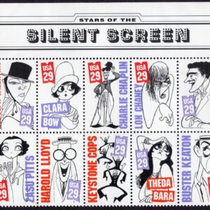 Scott #2828a Silent Screen Title Block of 10 Stamps - MNH