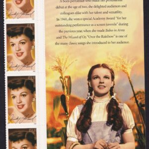 Scott #4077 Judy Garland (Legends of Hollywood) Plate Block of 4 Stamps - MNH