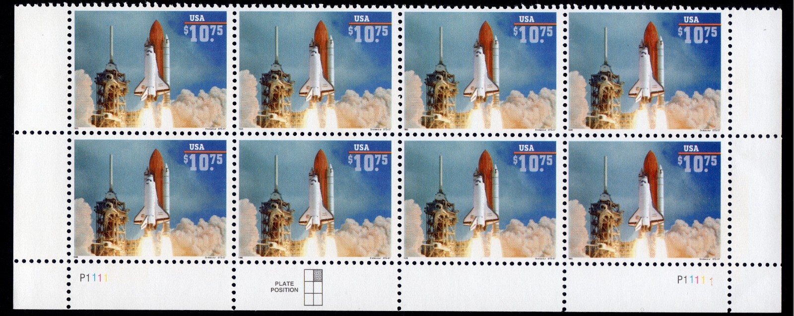 Scott #2544a Space Shuttle Endeavor Lift Off! Half Sheet of 10 Stamps - MNH Bott