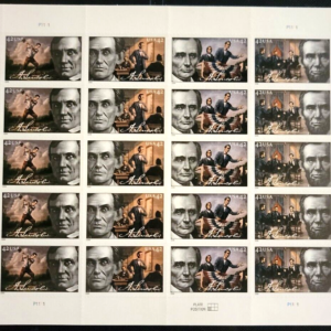 Scott #4383a (4380-83) Life of Abraham Lincoln Sheet of 20 Stamps - MNH