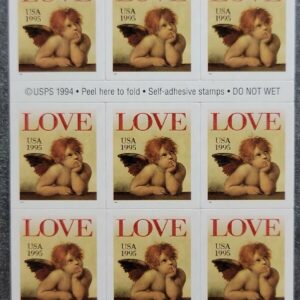 Scott #2949a Love Cherub Booklet of 20 Stamps - MNH P#B1111-1 PC#3