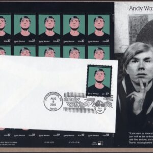 Scott #3652 Andy Warhol Full Sheet of 20 Stamps w/FDC - Sealed