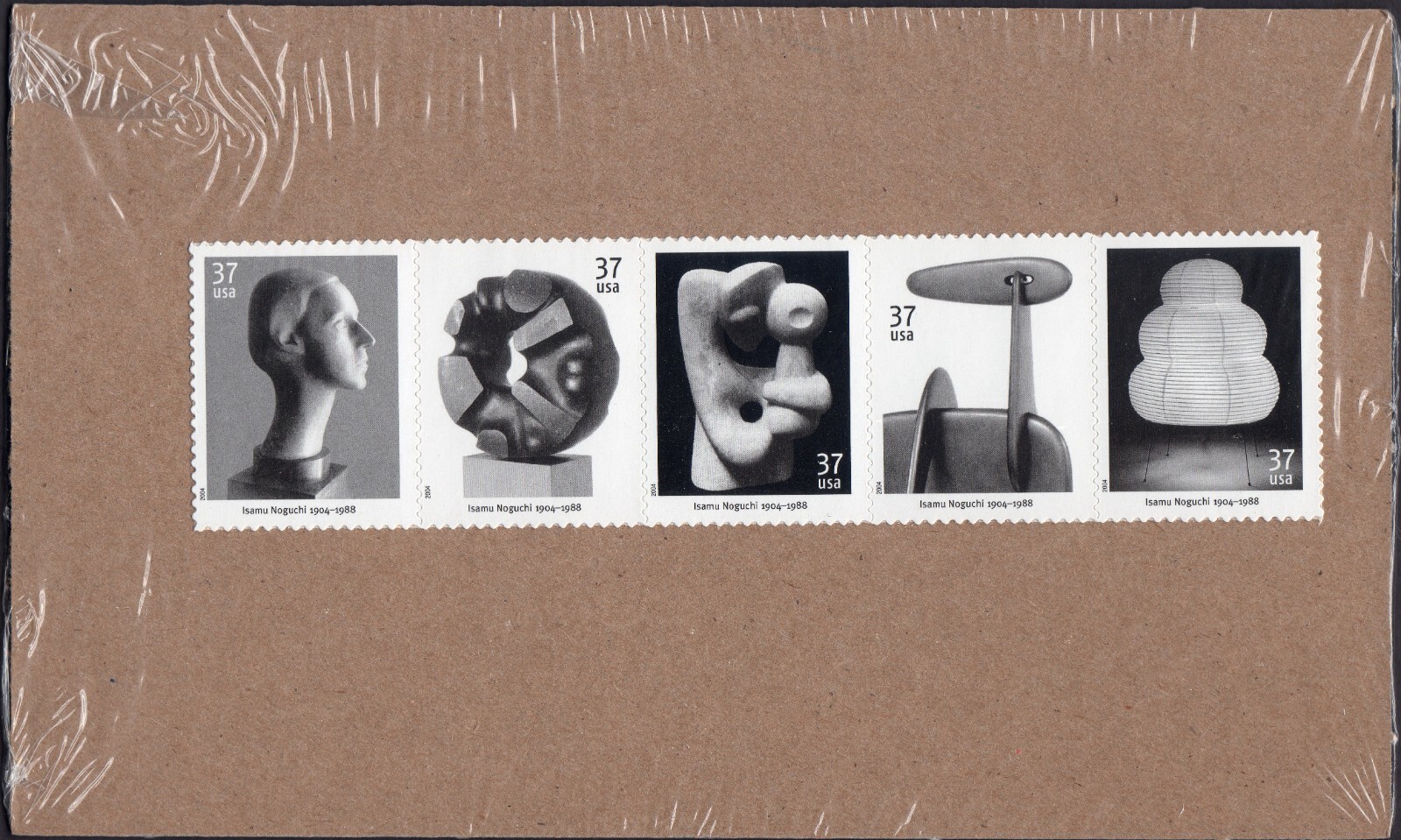 Scott #3861a (3857-3861) Isamu Noguchi Strip (Block) of 5 Stamps - Sealed