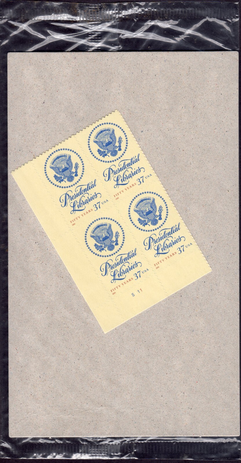 Scott #3930 Presidential Libraries Plate Block of 4 Stamps - Sealed