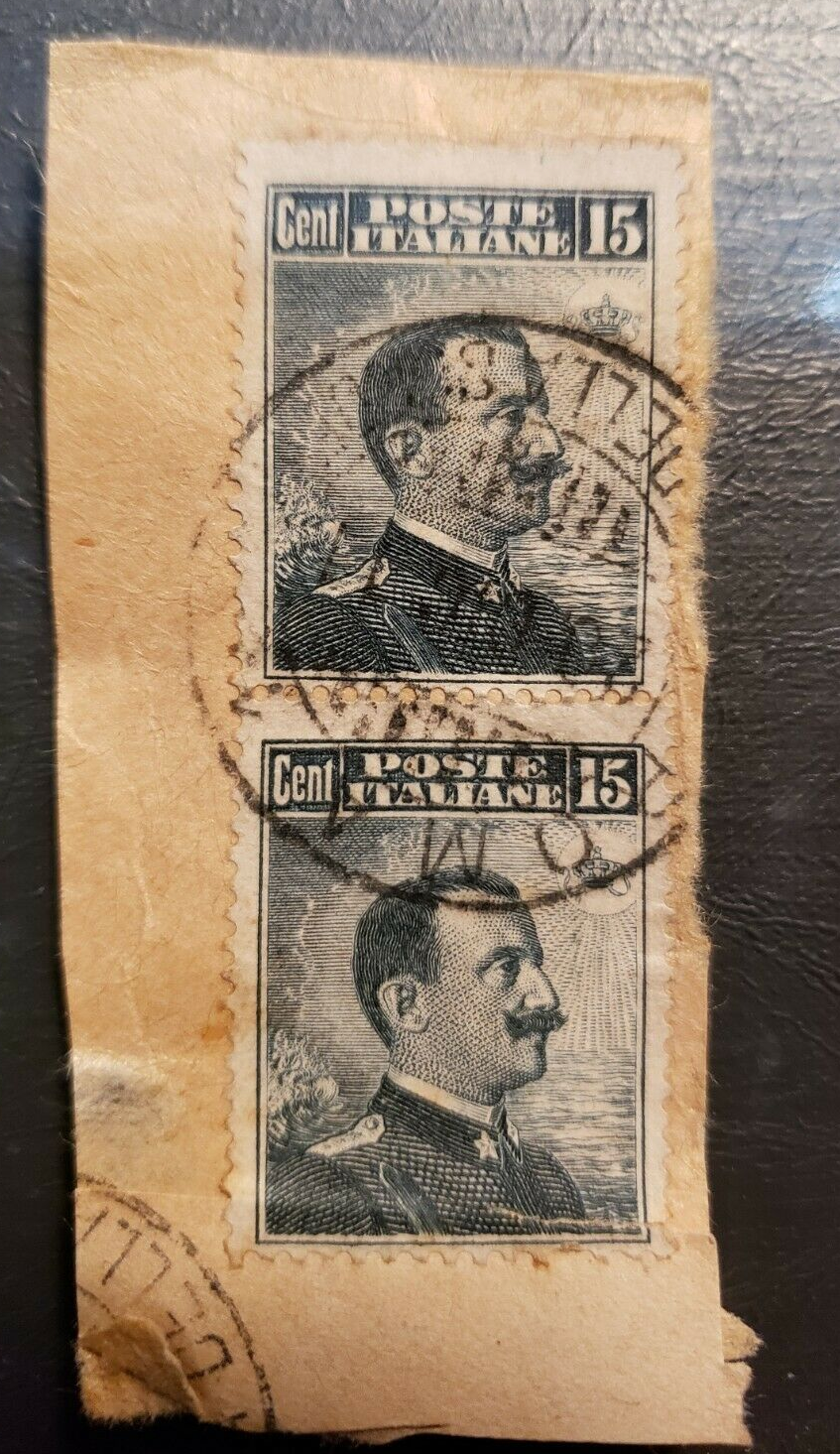 Stamps Europe Italy 2 used, L.15, 1911 KING VICTOR EMMANUEL III