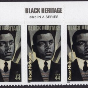 Scott #4464 Oscar Micheaux (Black Heritage) Plate Block of 5 Stamps - MNH