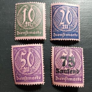 Stamp Europe Germany 1922 & 23 Official Stamps O15 MNH