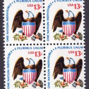 Scott #1596 Eagle & Shield Block of 4 Stamps - MNH