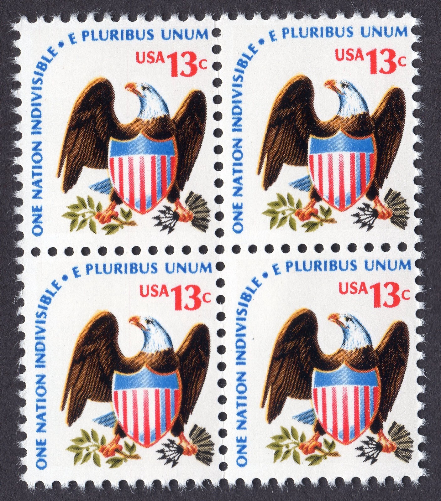 Scott #1596 Eagle & Shield Block of 4 Stamps - MNH