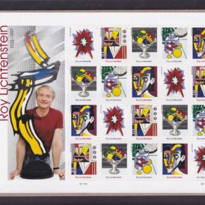 Scott #5796a (5793-96) Roy Lichtenstein Sheet of 20 Forever Stamps - Sealed