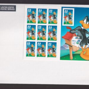Scott #3306 Daffy Duck Full Sheet of 10 Stamps - Sealed White