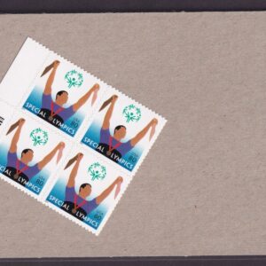 Scott #3771 Special Olympics Plate Block of 4 Stamps - Sealed