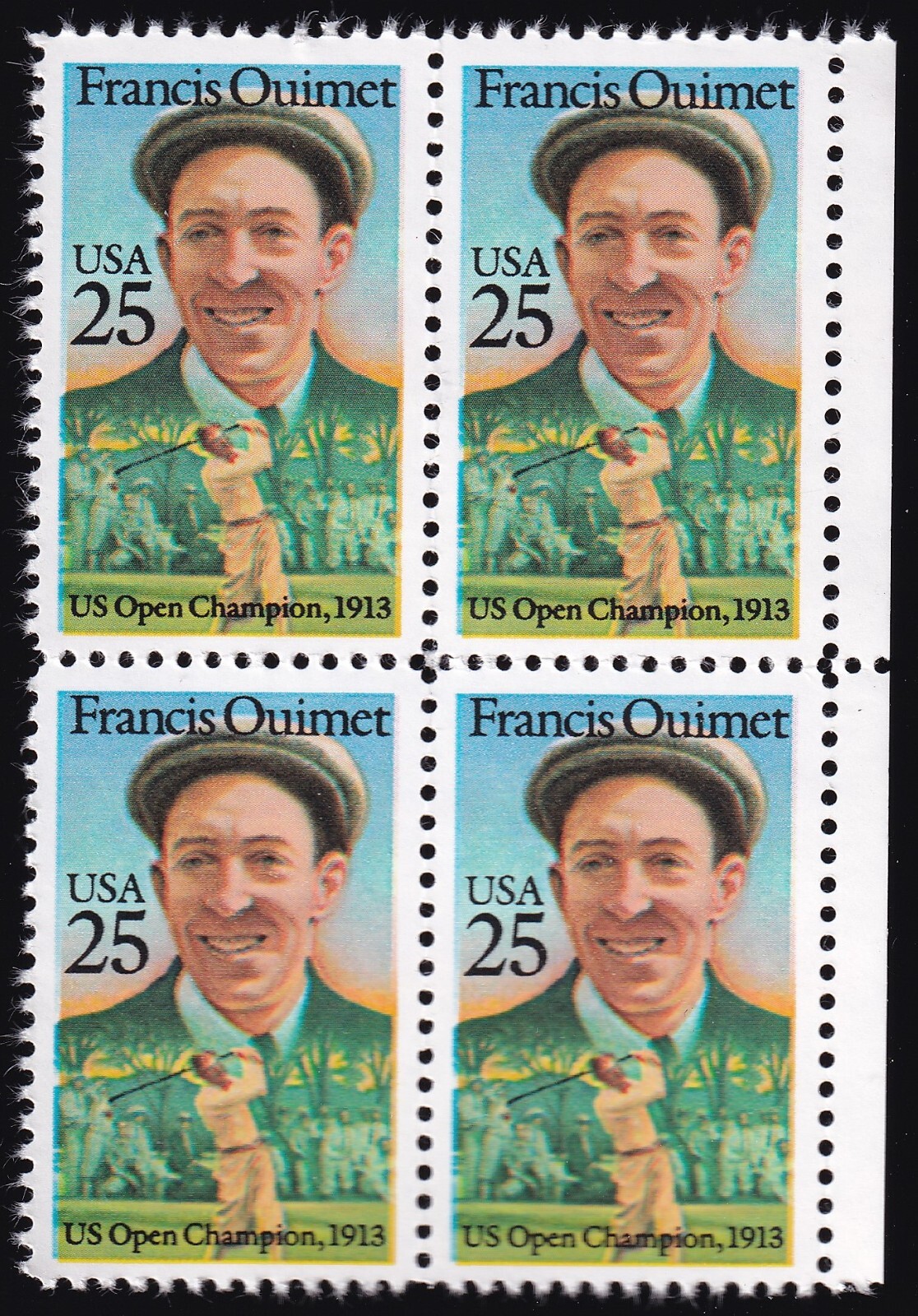 Scott #2377 Francis Ouimet Block of 4 Stamps - MNH