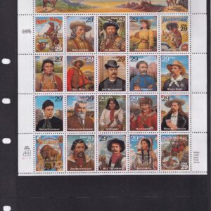 Scott #2870 29¢ Legends of the West (Recalled) Sheet of 20 Stamps - MNH Kenmore