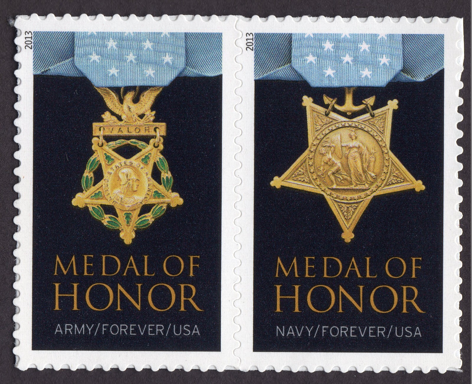 Scott #4823c (4822-23) Medal of Honor (Army & Navy) Pair of Stamps - MNH
