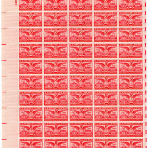 Scott #c40 Alexandria Gadsby House Airmail Sheet of 50 Stamps - MNH #P#24085 UL