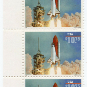 Scott #2544a Space Shuttle Endeavor Plate Block of 3 Stamps - MNH