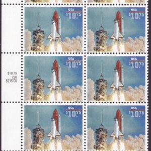 Scott #2544a Space Shuttle Endeavor Lift Off! Half Sheet of 10 Stamps - MNH Left