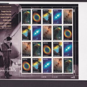 Scott #3388a (3384-88) Hubble Telescope Sheet of 20 Stamps - Sealed Stiff White