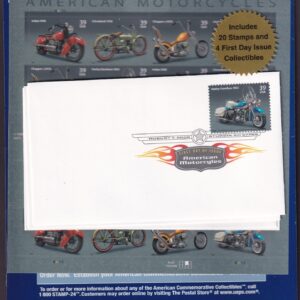 Scott #4088a (4085-88) American Motorcycles Sheet of 20 Stamps w/FDC - Sealed