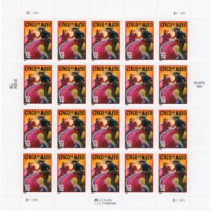 Scott #3203 Cinco de Mayo (May 5th, Mexico) Sheet of 20 Stamps - MNH