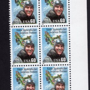 Scott #2998 Eddie Rickenbacker (Pilot) Plate Block Of 10 Stamps - MNH (Right)