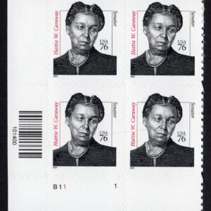 Scott #3431 Hattie Carraway Plate Block Of 4 Stamps - MNH