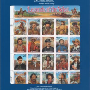 Scott #2870 29¢ Legends of the West (Recalled) Sheet of 20 Stamps - Sealed #2