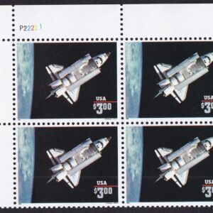 Scott #2544 Space Shuttle Plate Block of 4 Stamps - MNH P#P22221