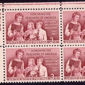 Scott #1093 Teachers Plate Block of 4 Stamps - MNH P#25736