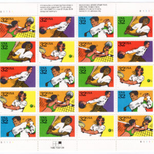 Scott #2965a (2961 - 2965) Recreational Sports Full Sheet Of 20 Stamps - MNH
